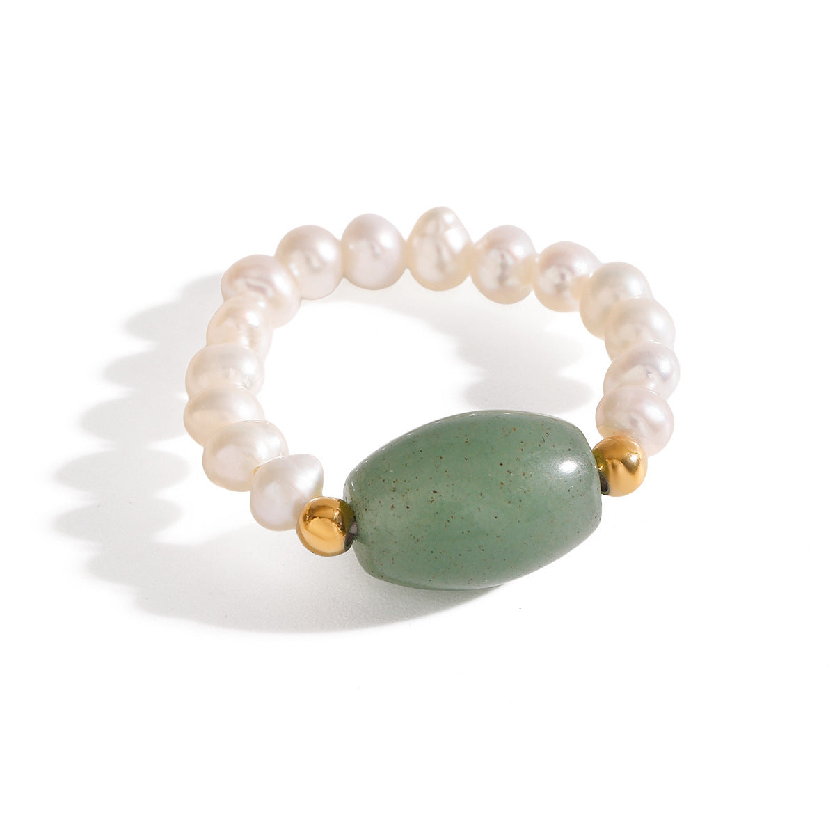 Jade & Pearl Ring