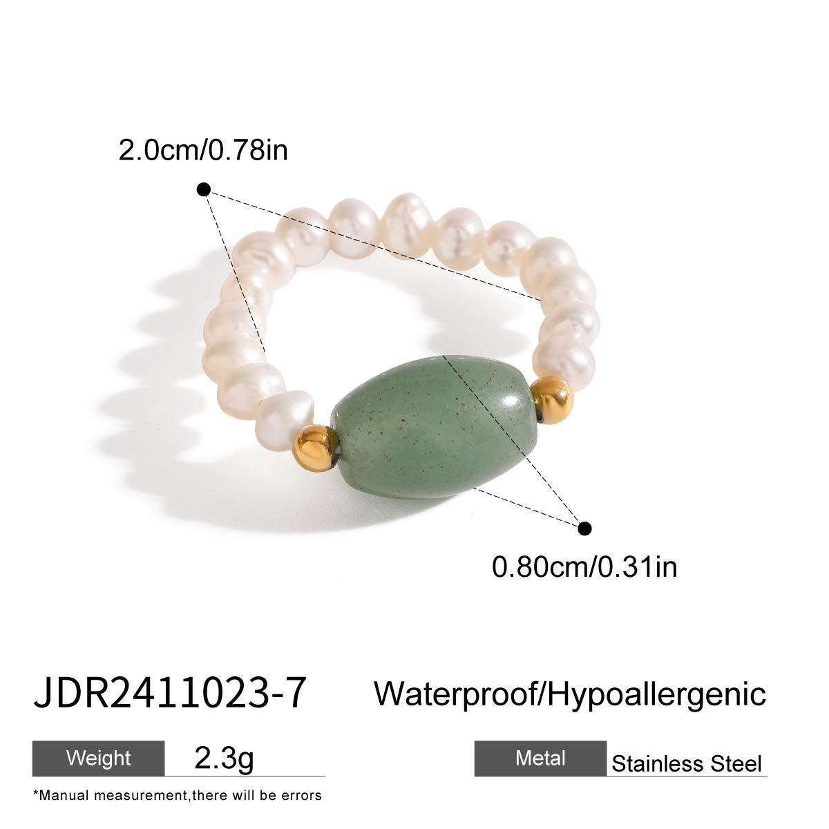 Jade & Pearl Ring