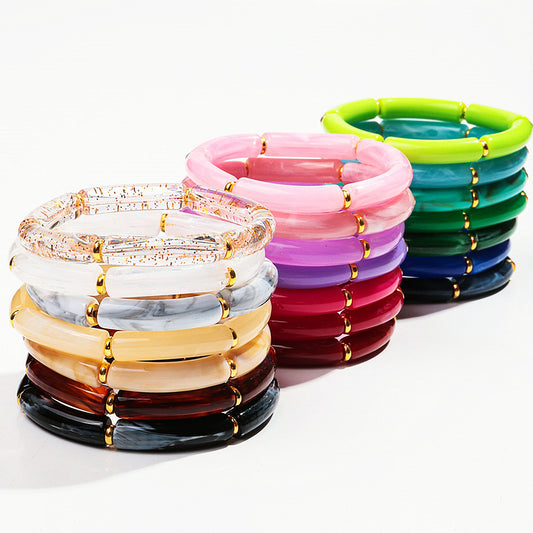 European And American Popular Acrylic Elbow Bracelets Ladies