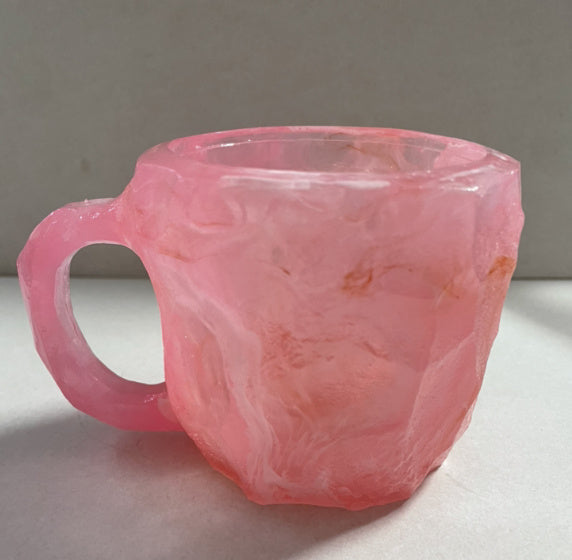 Resin Mineral Crystal Coffee Mug With Handles