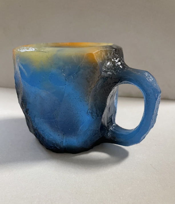 Resin Mineral Crystal Coffee Mug With Handles