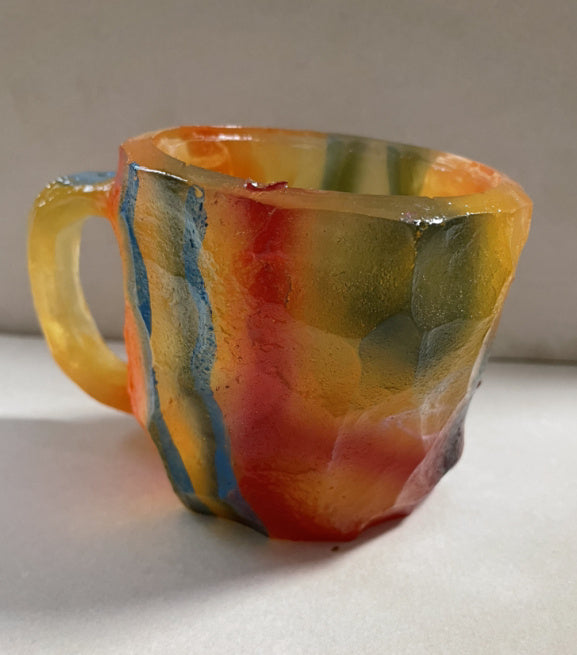 Resin Mineral Crystal Coffee Mug With Handles