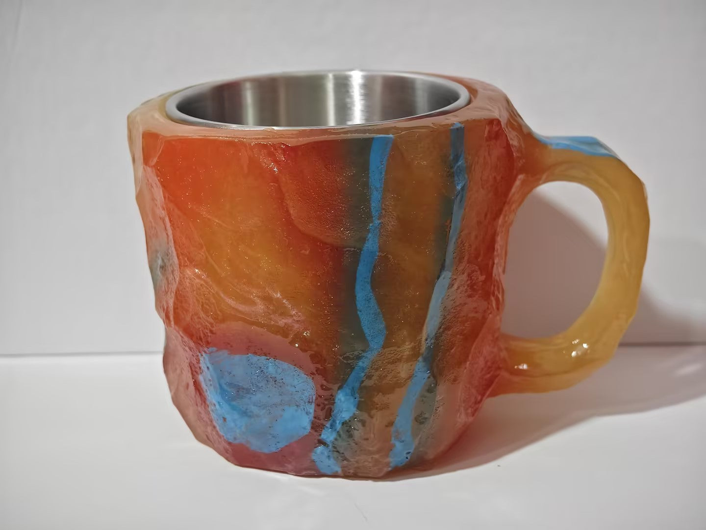 Resin Mineral Crystal Coffee Mug With Handles