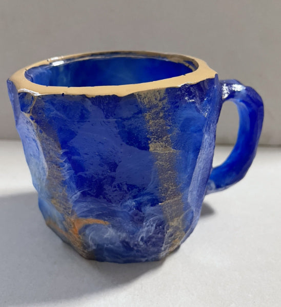 Resin Mineral Crystal Coffee Mug With Handles