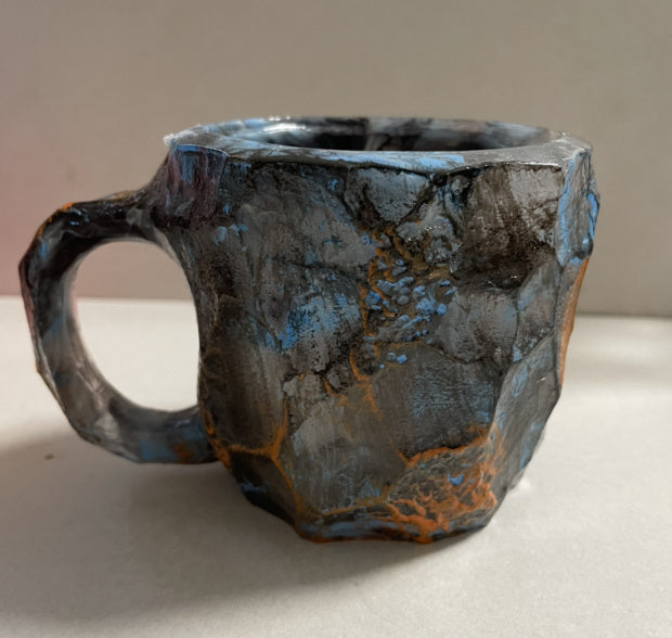 Resin Mineral Crystal Coffee Mug With Handles