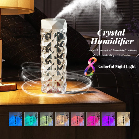 ✨ Delicate Lotus Crystal Light Humidifier ✨