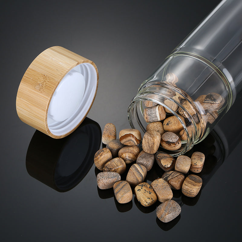 Crystal Elixir Bamboo Water Bottle