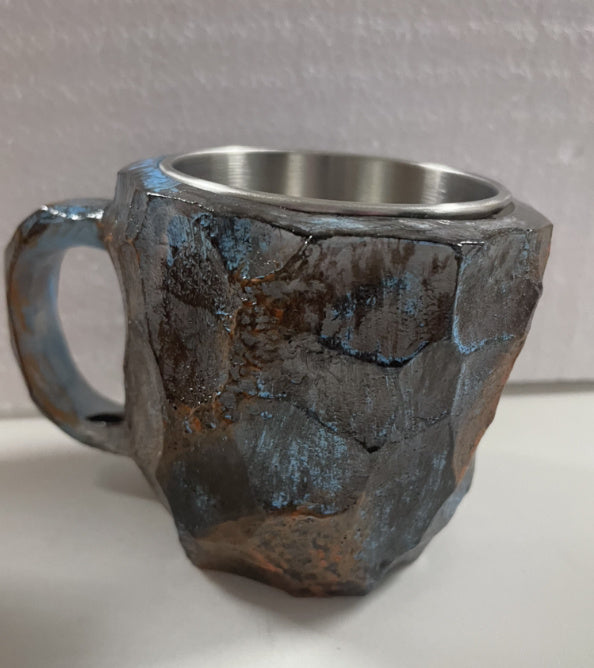 Resin Mineral Crystal Coffee Mug With Handles