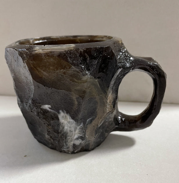 Resin Mineral Crystal Coffee Mug With Handles