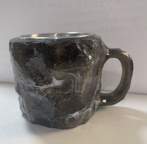 Resin Mineral Crystal Coffee Mug With Handles