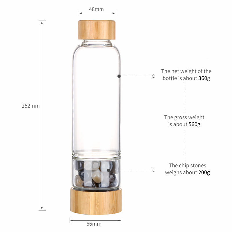 Crystal Elixir Bamboo Water Bottle